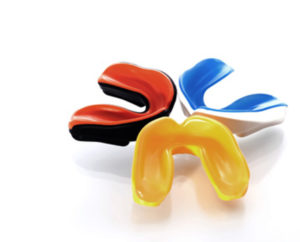 teeth with whitening tray